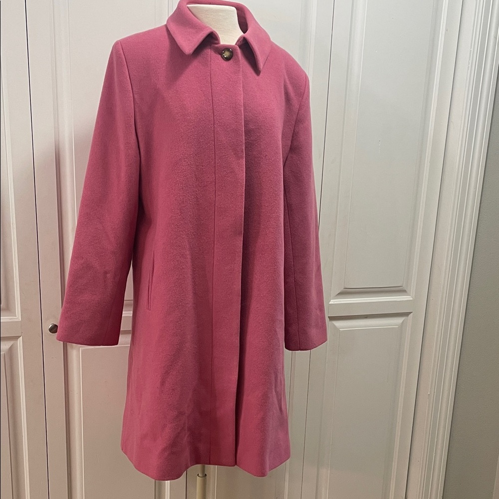 Apostrophe Pink Long Pea Coat